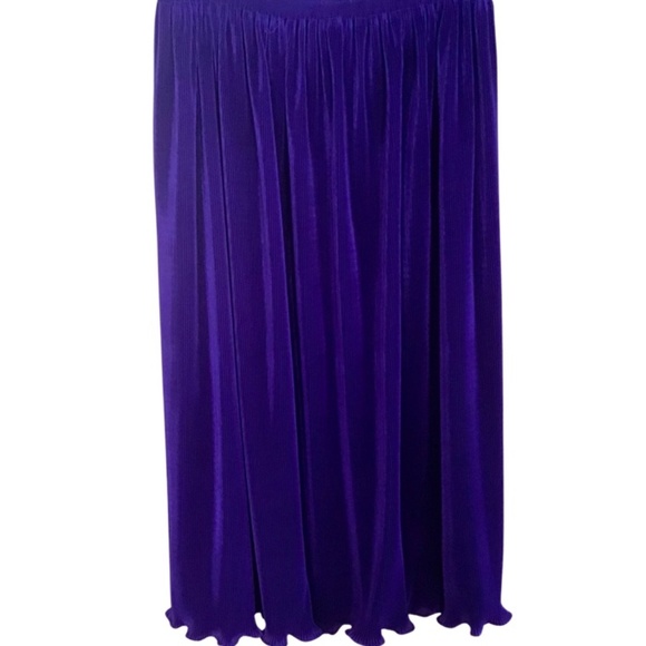 Vintage LS Collections Top/Skirt Set Size L Purple Liquid Knit - Picture 3 of 4